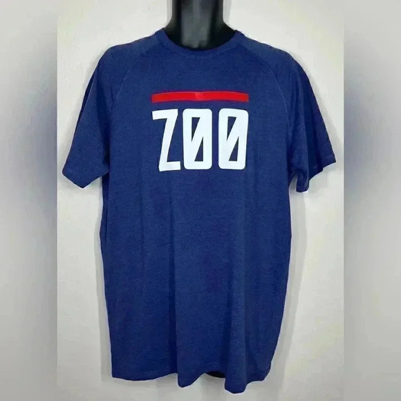 RAWGEAR | Logo Crewneck Tee | Blue Short Sleeve | NWT Large - Picture 1 of 6